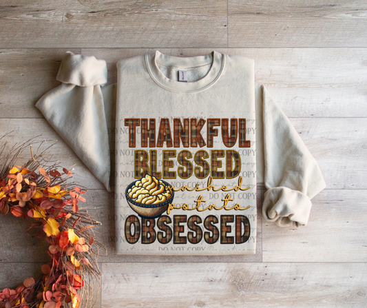 Thankful, Blessed, Mashed Potato Obsessed