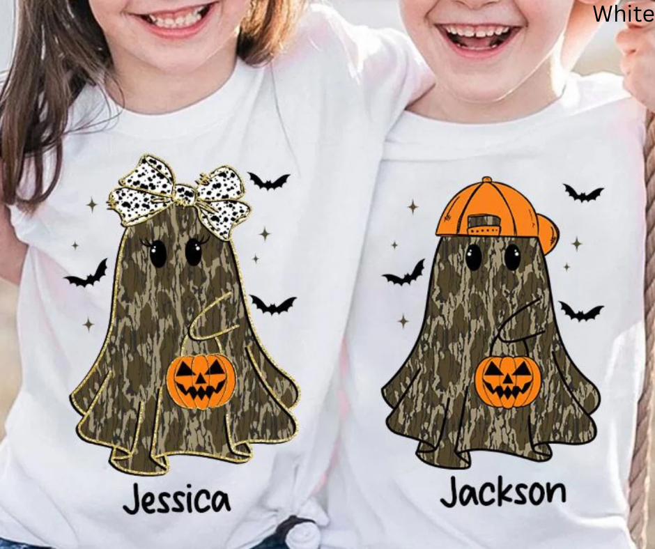 Personalized Camo Halloween Ghost