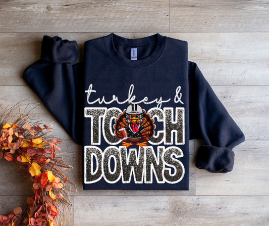 Turkey & Touchdowns (White)